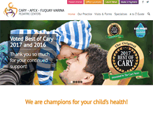 Tablet Screenshot of carypediatriccenter.com